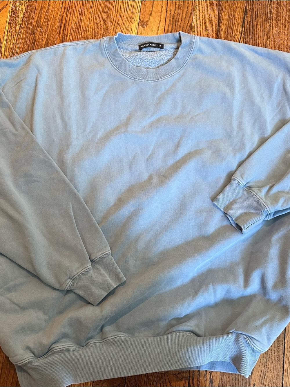 Brandy Melville Oversized Crewneck Sweatshirt Baby Blue